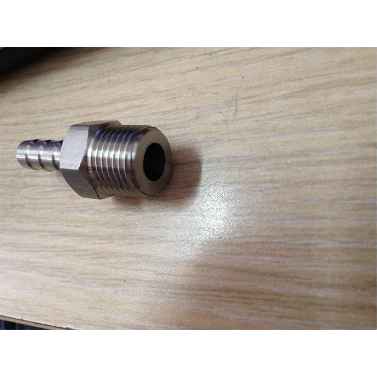 304不锈钢宝塔接头M16*1.5皮管接头软管接头六角棒料水管接头公制