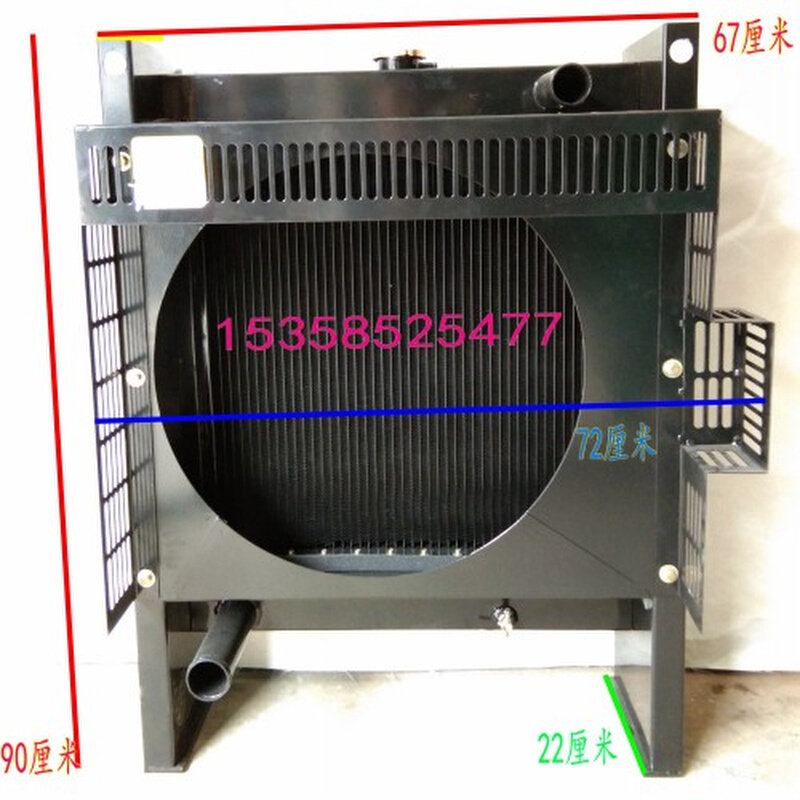 YC4108ZD广西玉林 50千瓦柴油发电机配件 试配 水箱 散热器图片