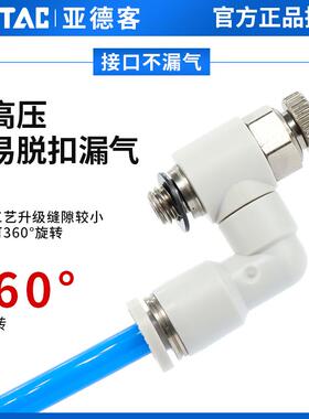 原装亚德客万向型节流阀PSS4/6/8/10/12-M5/01/02/03/04气管接头