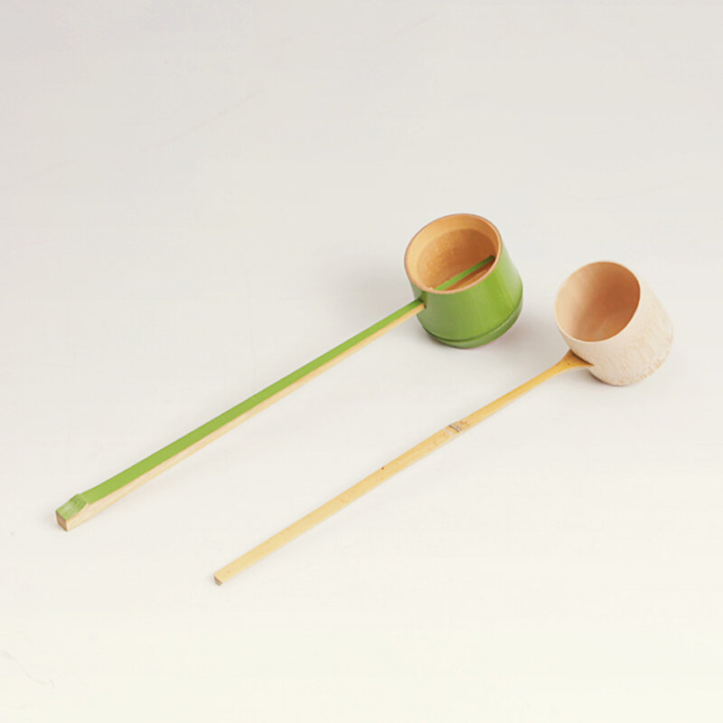 无漆竹根水瓢 环保打酒器水勺水瓢酒勺 日式茶具茶道零配竹杯茶勺