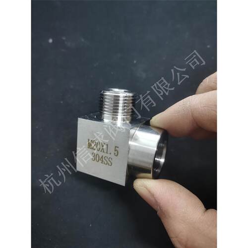 不锈钢304/316公制内外丝弯头M26/M14//M20*1.5仪表直角弯头螺纹