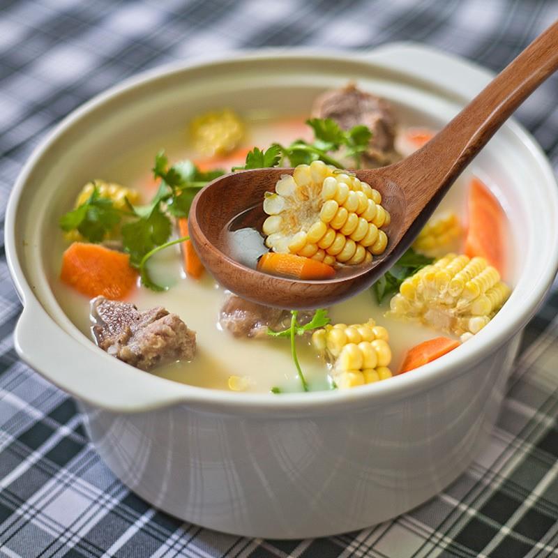 汤勺木勺子日式大号盛汤家用木头拉面勺木质小油勺长柄吃饭米线勺