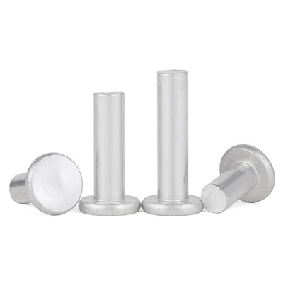 平圆头沉头平头铝制铆钉实心平帽敲钉式手打平锥头M2M3M4M5M6M8