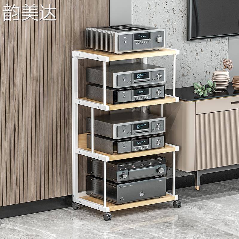 韵美达功放机架柜子家庭发烧设备音响音箱可移动CD胆机hifi器材支架脚架