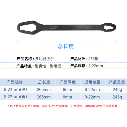 多功能梅花扳手蛇头扳手