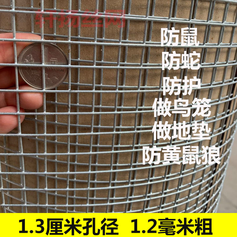 镀锌铁丝网加粗养鸡围栏网钢丝网养殖网防护网小孔栅栏户外格网