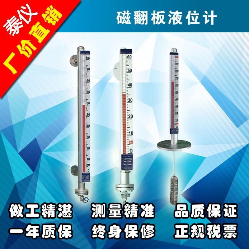 304不锈钢侧装 磁翻板液位计 磁性翻柱磁浮子液位计 水位计