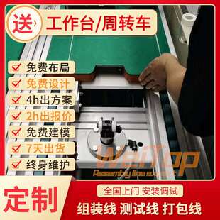 牟平输送流水线研磨机总装流水线生产旋转式工装板组装线