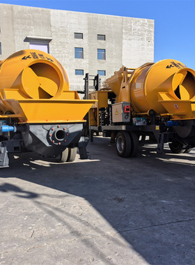 柴油搅拌一体泵 JBT40-12-82R柴油动力 混凝土输送泵搅拌输送泵