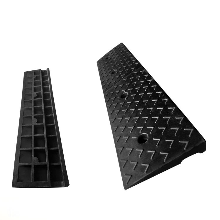 1米橡胶路沿坡高度6CM斜坡垫 汽车斜坡台阶 斜坡板 马路牙子台阶