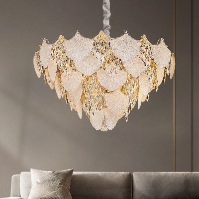 铧锒客厅水晶吊灯2025新款轻奢高级感餐厅吊灯法式奶油风主卧吊灯