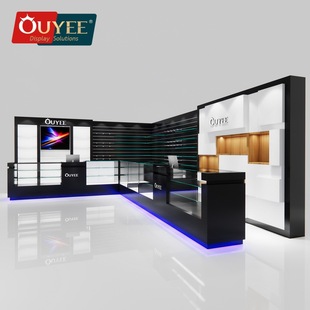 欧野实木烟酒柜烟酒展示柜创意设计展示架台香烟便利店货柜陈列柜