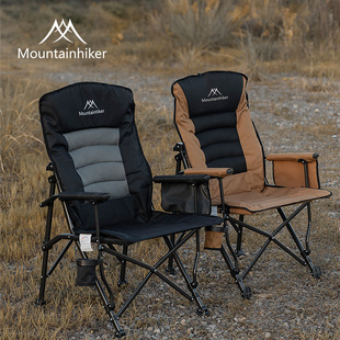 山之客折叠欧克椅加厚夹棉坐布可活动靠背坐靠舒适120kg出色承重