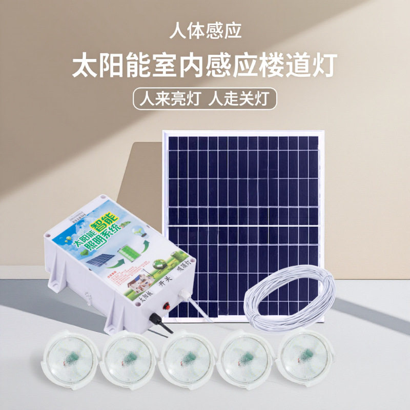 太阳能LED人体感应吸顶灯