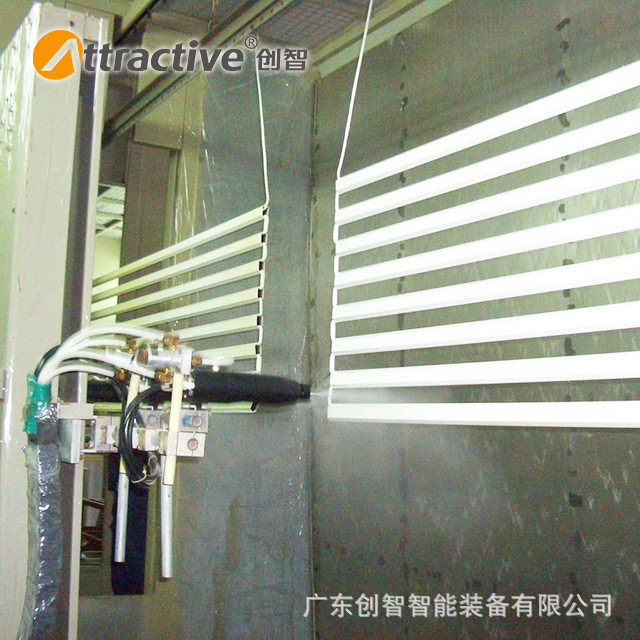 【广东创智】定制铝材喷涂生产设备吊挂式静电喷粉涂装流水线厂家