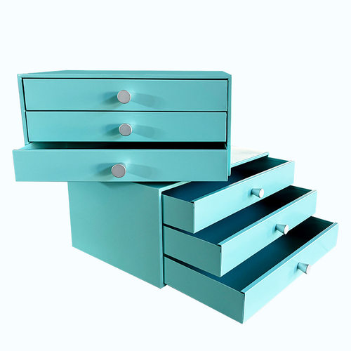 轻奢简约金色带抽屉桌面收纳置物架整理盒收纳盒钢制抽屉柜文件柜