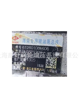 喷油泵B6PNQ586R 和 H41521081002  CB4P247和 612601080249 11B2