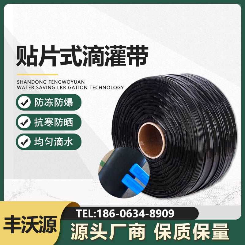 双孔滴灌带滴水管农用滴水大棚滴灌带16mm蔬菜贴片式灌溉配件接头