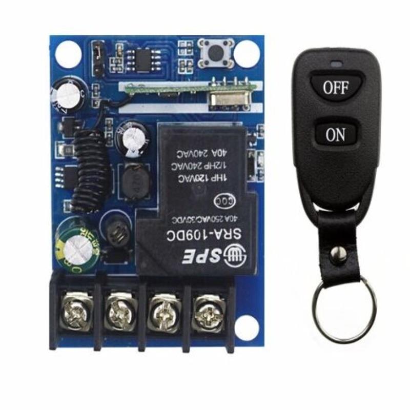 12V-24V单路大功率遥控开关/30A继电器开关/带电输出/48伏控制板