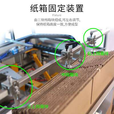 固腾全自动无人化开箱纸箱成型机封箱底折盒装箱机可设计流水线