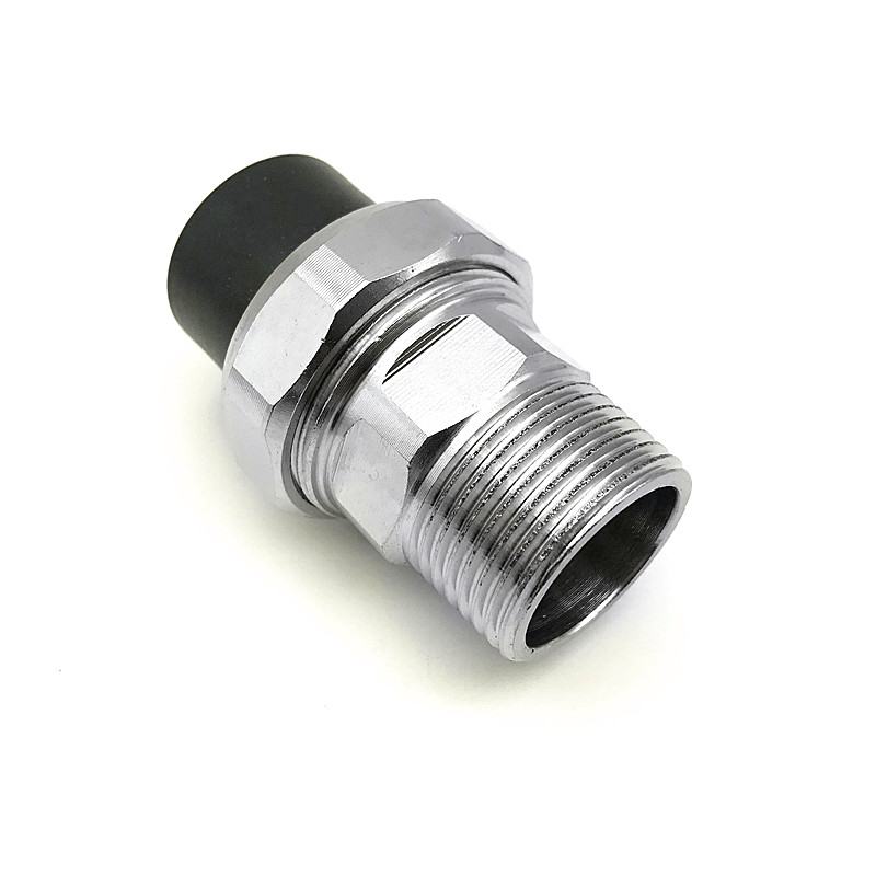 PE内丝外牙不锈钢活接4分6分1寸双头热熔活接头20 25 32水管配件