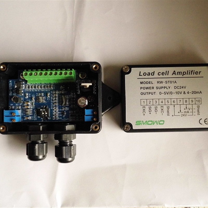 电子秤称重变送器RW-ST01A/0-5V/0-10V/4-20MA电子称信号放大SMOW