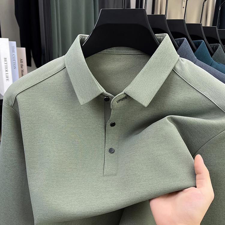 LUXURY PIG爸爸长袖polo衫男士新品时尚休闲翻领春秋款T恤6020