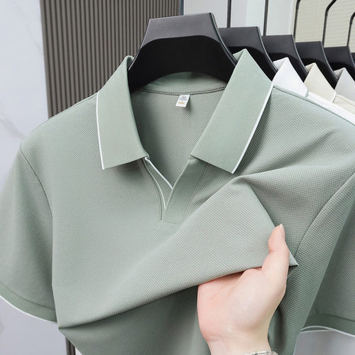 LUXURY PIG夏季休闲polo衫男短袖t恤潮流男装翻领半袖体恤衫P7305