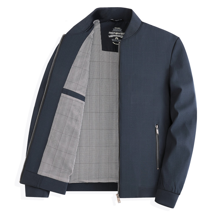 LUXURY PIG爸爸春装外套中年男士春秋夹克中老年人上衣服N9255