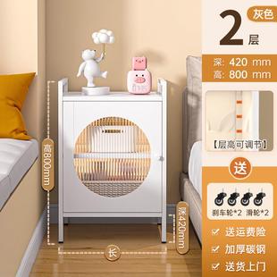 收纳柜家用钢制多层夹缝储物柜客厅卧室厨房阳台窄柜子杂物置物柜