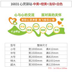 心理咨询室布置心理健康辅导室装饰画心灵驿站挂图文化背景墙摆件