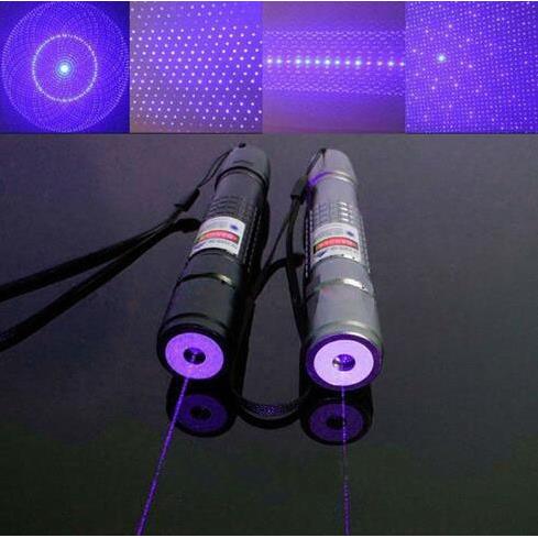 齐影200mw激光手电蓝紫光激光手电 绿色蓝色激光笔 三色外壳激光