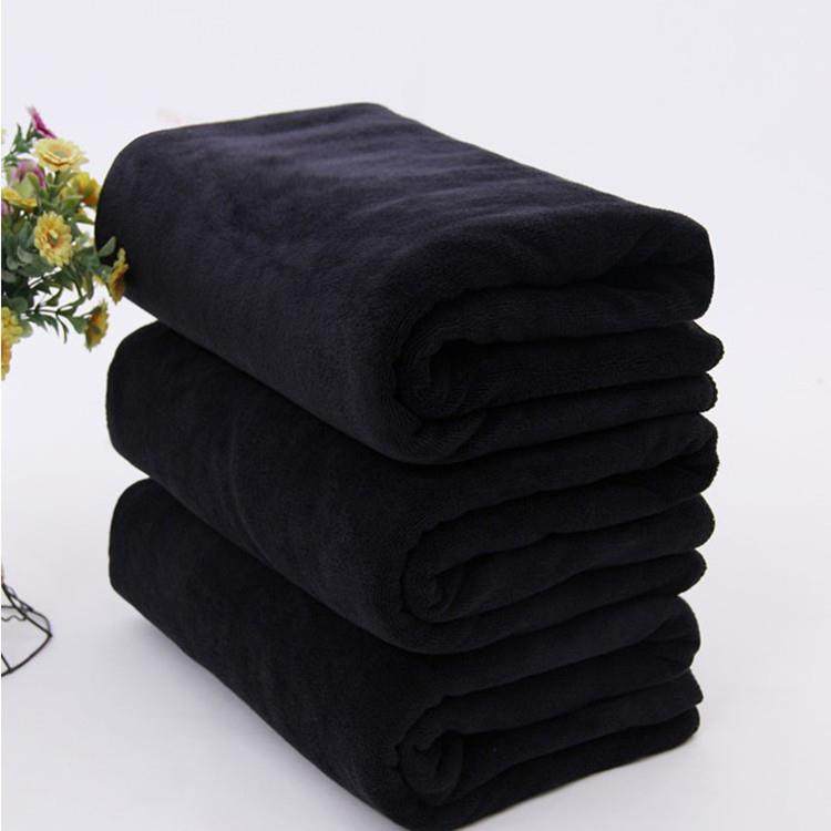 超细纤维黑色毛巾吸水不掉毛加厚家用厨房清洁擦家具抹布保洁