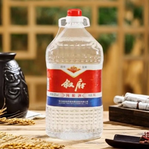 叙府纯粮桶装固态法大曲浓香型白酒52度5000毫升泡酒自饮正品包邮