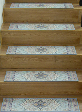 中式家用楼梯垫静音垫吸水防滑地垫室内阶梯式楼梯风格楼梯防滑垫