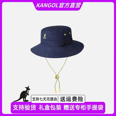 出游抽绳KANGOL抽绳渔夫帽休闲