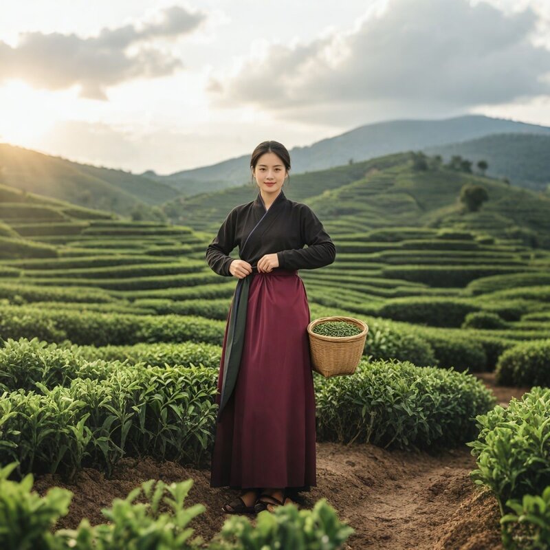 采茶围裙围腰防雨防水加厚耐磨男女通用防刺户外茶园摘茶叶茶农裙
