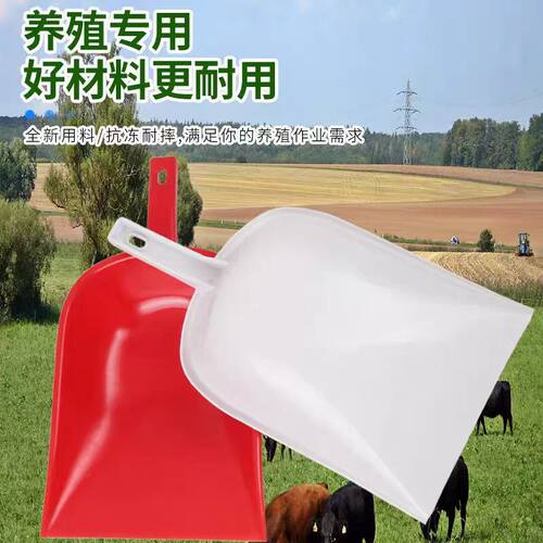 加厚1号塑料手拿饲料铲粮食铲簸箕垃圾铲茶叶铲养殖铲冰铲