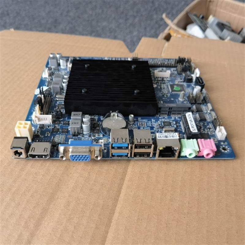 J1900收银工控一体机主板ITX-J1900TE-2CD8 一体机收银机主板图片