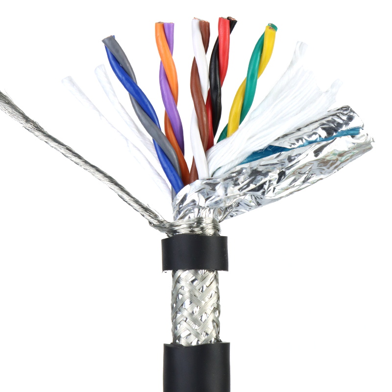 TRVVSP高柔性屏蔽双绞拖链坦克链电缆线TRVVPS2 4芯6芯8芯Z10 12