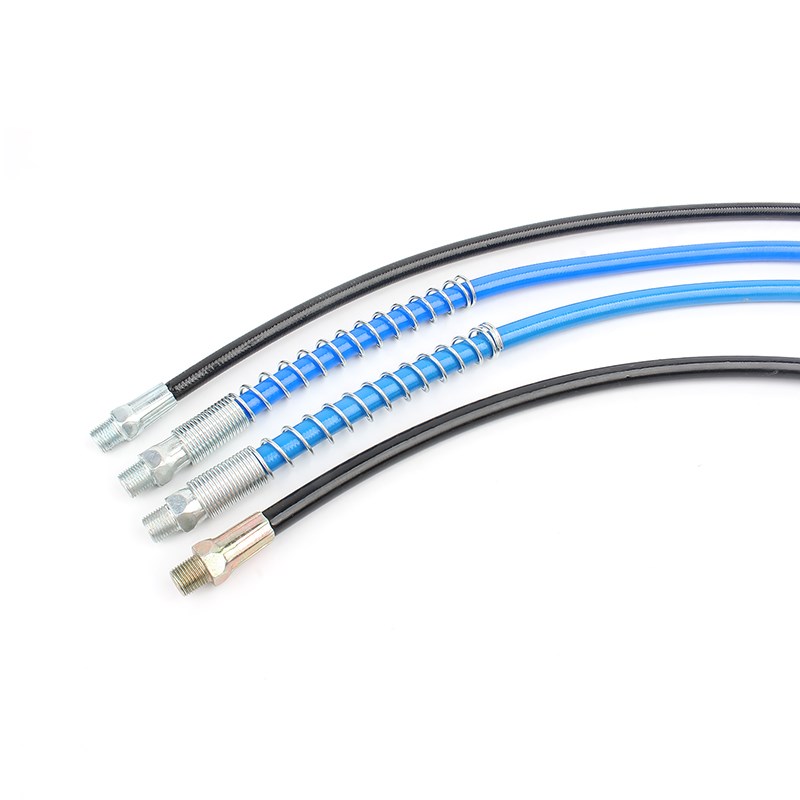 黄油枪软管防爆连接管手动黄油枪头D嘴枪管加长延长管气动配件大