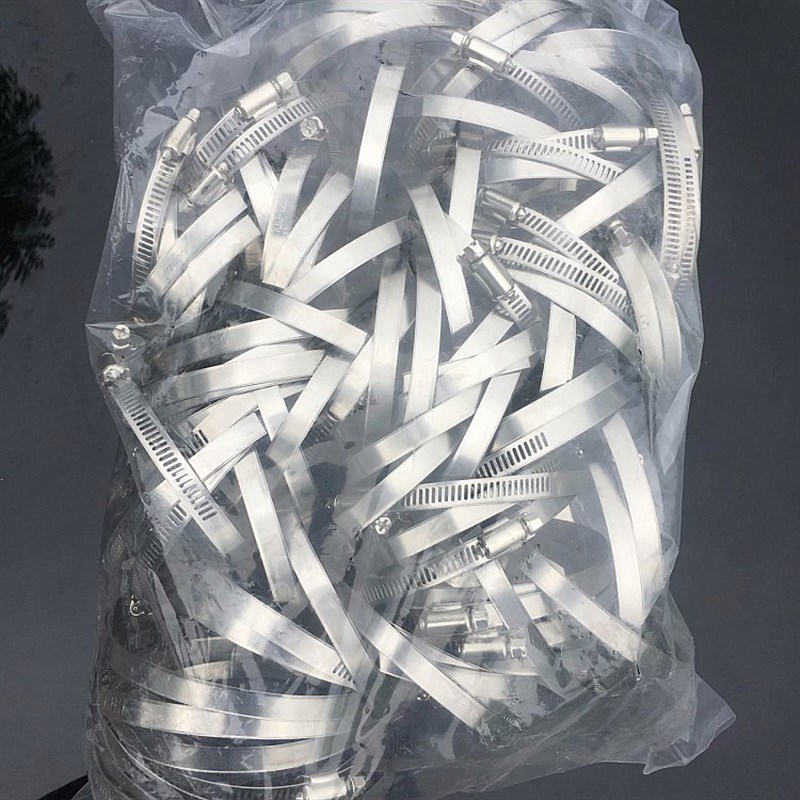 不锈钢喉箍卡箍抱箍煤气管分管夹寸管扣卡扣带扳手美式管箍水管夹图片