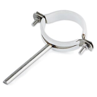 304不锈钢加长管码广东省新款管夹管卡管箍抱箍PVC排水包胶吊码