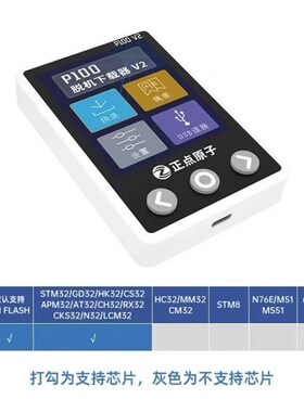 正点原子P100脱机下载器V2 STM32 STM8 N76E GD离线烧录程式设计