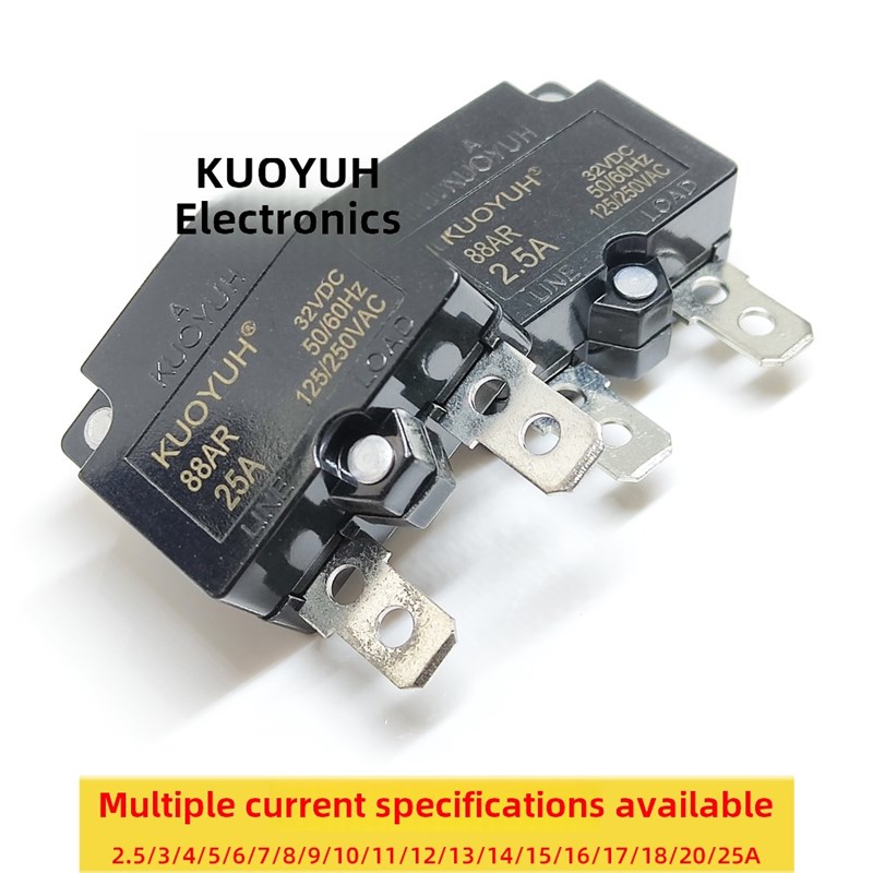 过载过流保护器88AR2.5A10A3A4A5A6A~20A25A开关保险自动覆位