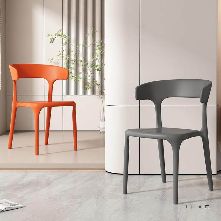塑料椅子家用加厚餐厅吃饭餐桌餐椅商用现代网红简约凳子靠背北欧