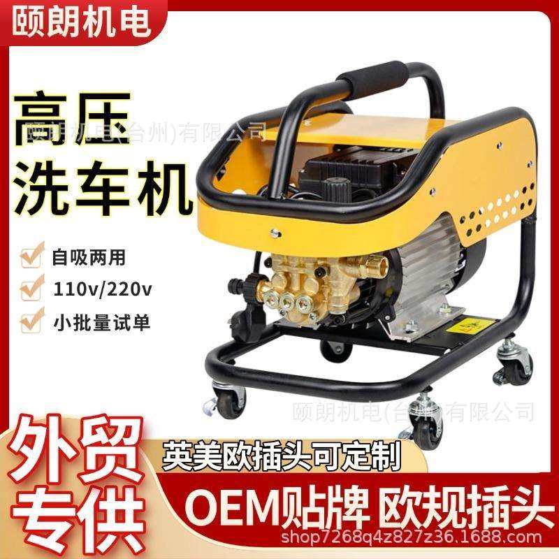 欧规220v手提洗车机高压水枪外贸新款强压力大功率清洗增压清洗机