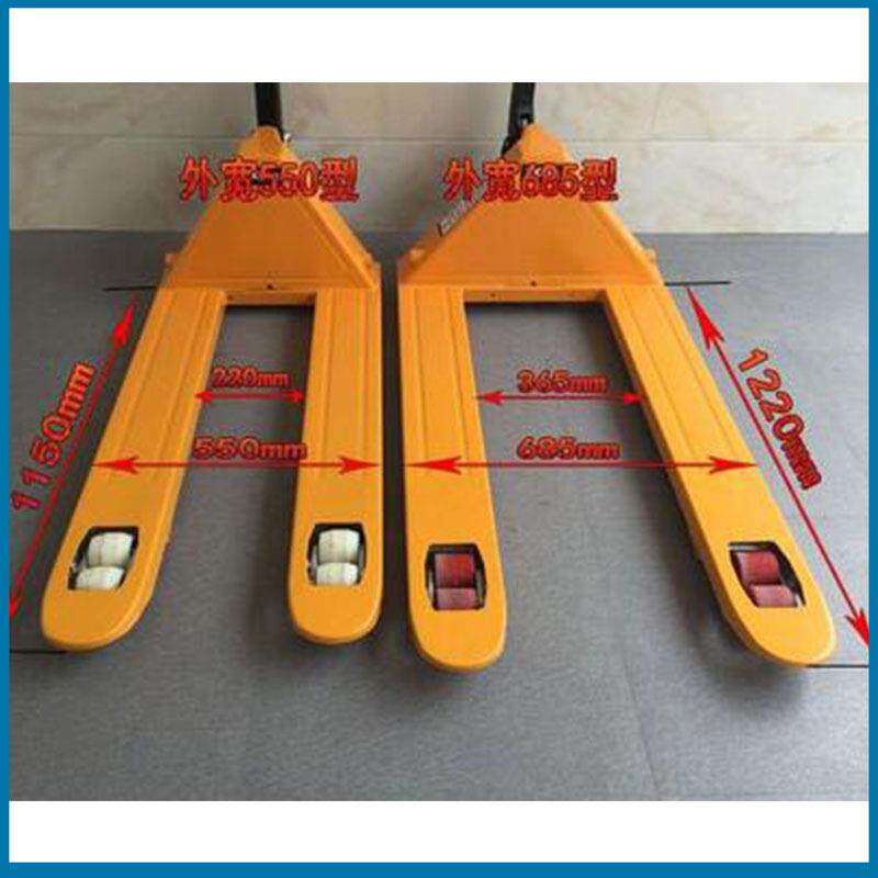 供应2T手动液压搬运车手推搬运货物车山东鑫隆