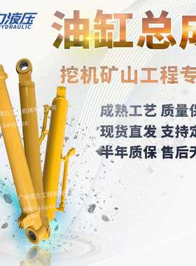 挖机液压大中臂油缸总成小松PC650/700-8/850白杆动臂铲斗杆泵芯