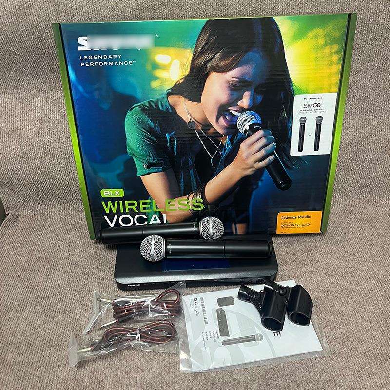 BLX288无线麦克风一拖二专业直播K歌舞台演出SM58Beat58A
